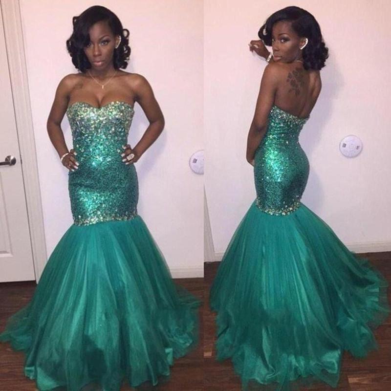 Sexy Turquoise Prom Dress