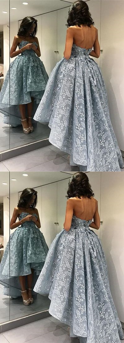 High Low Sweetheart Cheap Homecoming Dresses 2018, CM423